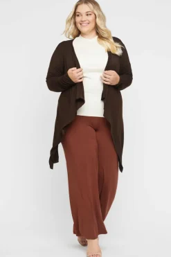 Waterfall Cardigan - Chocolate