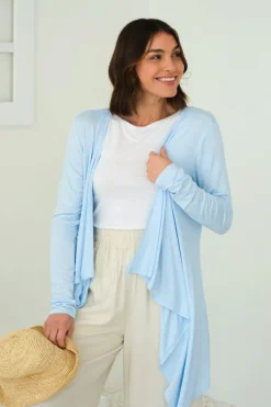 Waterfall Cardigan - Powder Blue