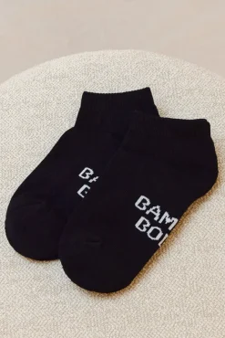 Women's Bamboo Ankle Socks 2 Pack - Black