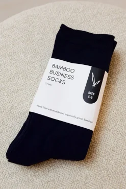 Women's Bamboo Business Socks 3 Pack - Black