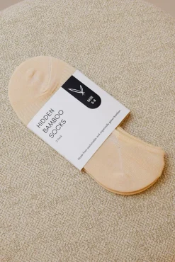 Women's Hidden Bamboo Socks 2 Pack - Nude