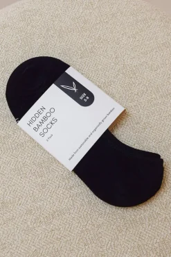 Women's Hidden Bamboo Socks 2 Pack - Black